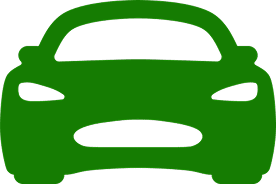 Green abstract shapes resembling stacked rounded rectangles on a green background.